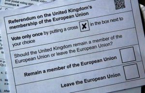 Illustration picture of postal ballot papers June 1, 2016 in London ahead of the June 23 BREXIT referendum when voters will decide whether Britain will remain in the European Union. REUTERS/Russell Boyce